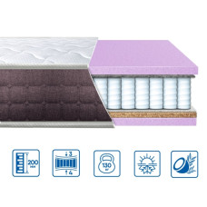 Матрац ортопедичний Eurosleep BRAVE SPRING 2 в 1 пружинний