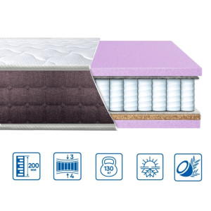 Матрац ортопедичний Eurosleep BRAVE SPRING 2 в 1 пружинний