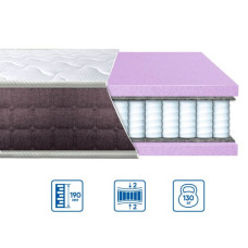 Матрац ортопедичний пружинний Eurosleep BRAVE SPRING FOAM трикотаж