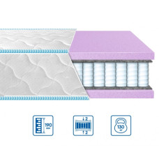 Матрац ортопедичний пружинний Eurosleep BRAVE SPRING FOAM жаккард