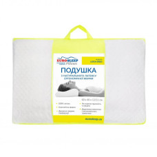 Подушка ортопедична Eurosleep LATEX ERGO 60х40х12/11см 